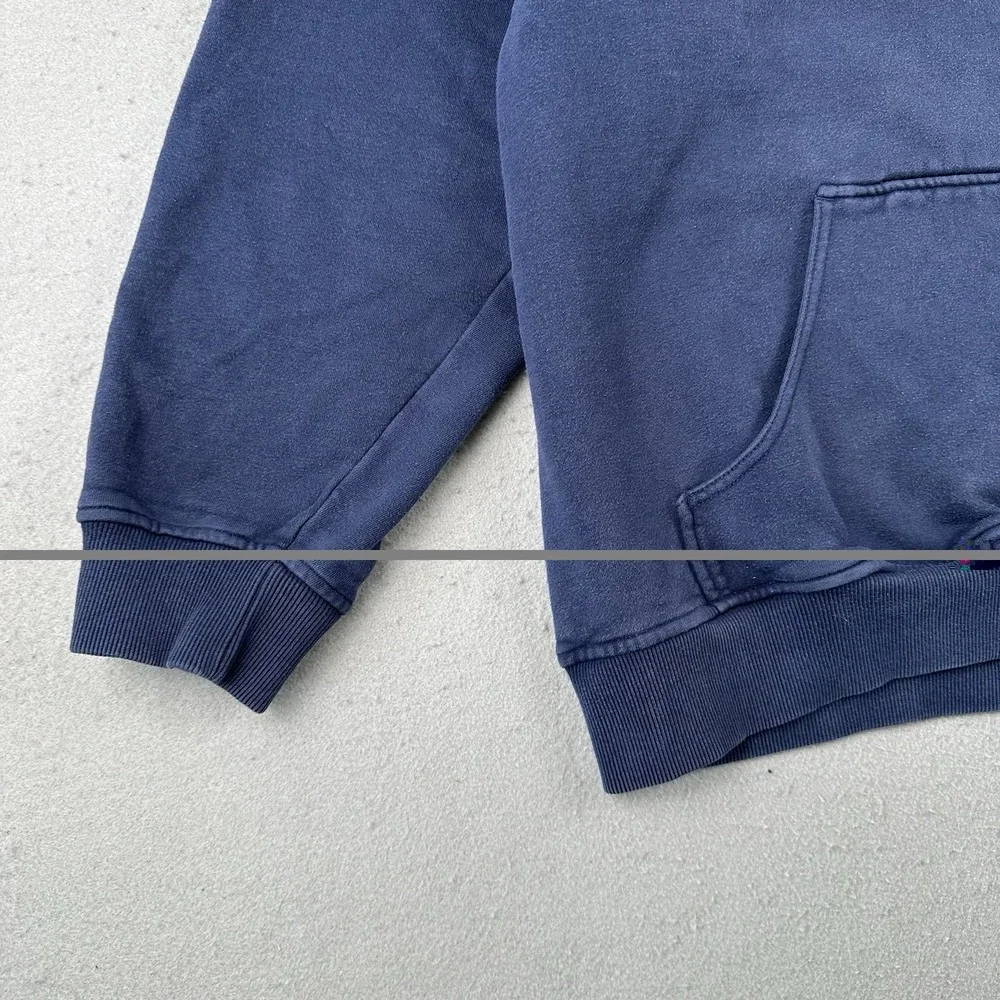 Vtg‎ Nike Michigan University Hoodie Men's Large Navy Blue Center Check Pullover